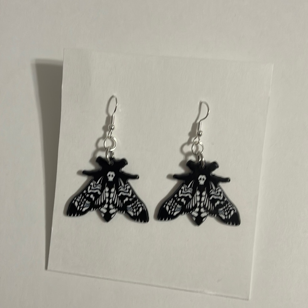 3/$20 Brand new handmade gothic butterfly earrings